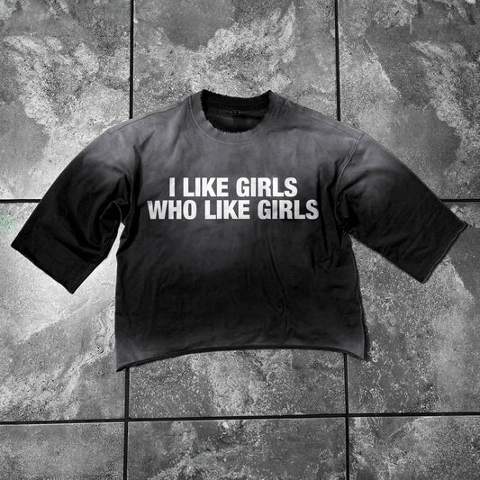 I Like Girls Heavy Tee Black