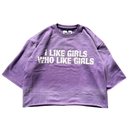 I Like Girls Heavy Tee Purple