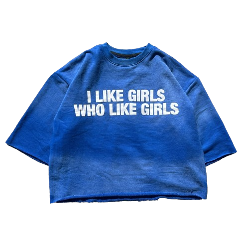 I Like Girls Heavy Tee Blue