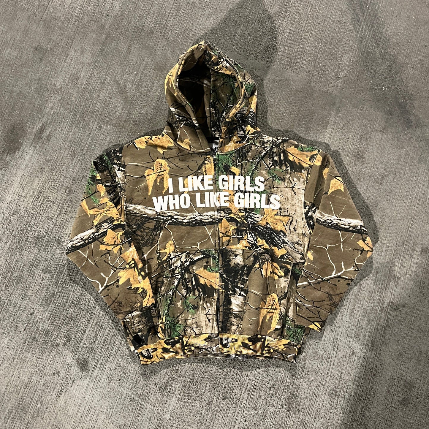 I Like Girls Camo Zip