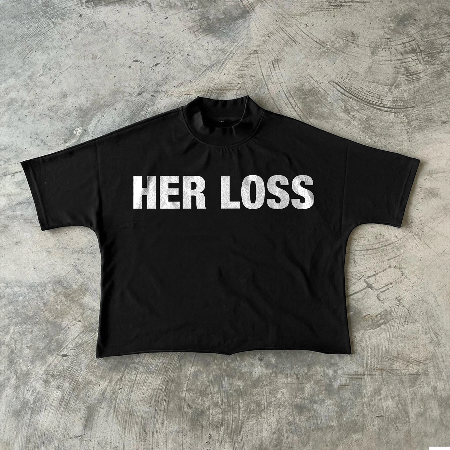 Her Loss Black Tee