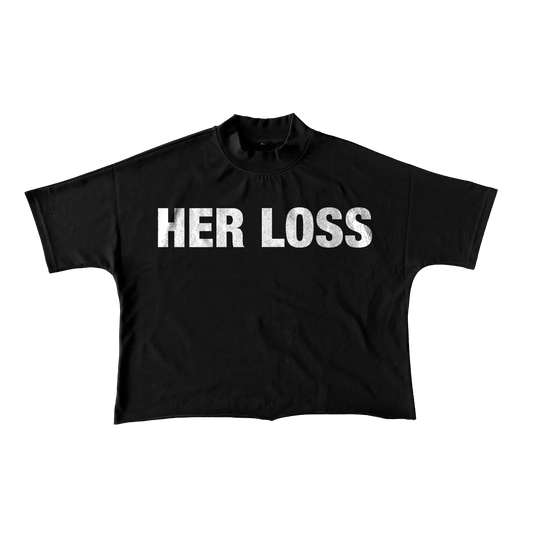 Her Loss Black Tee