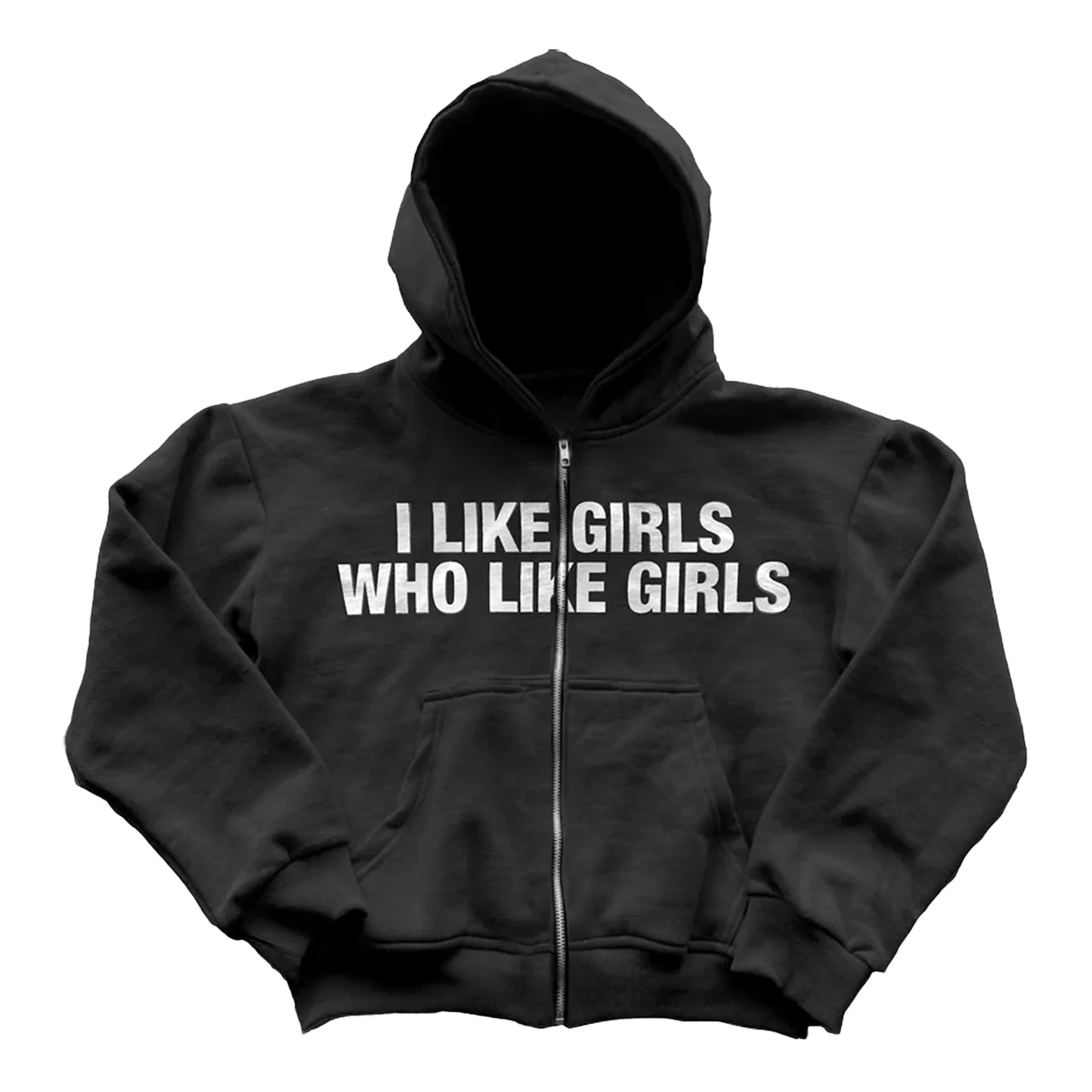 I Like Girls Black Zip